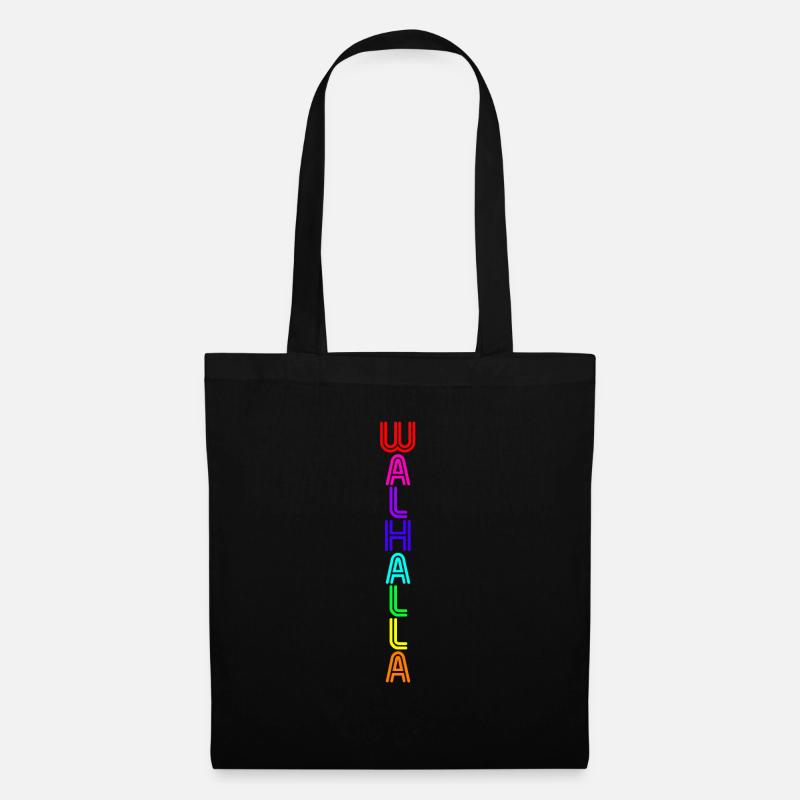 Wallhalla -neon- - Tote Bag - black