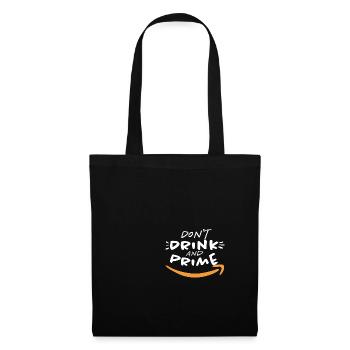 Drôle ne buvez pas et prime motif Amazon - Sac en tissu - noir - Devant