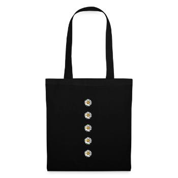 daisy, buttons, flower, spring, summer, - Tote Bag - black - Front
