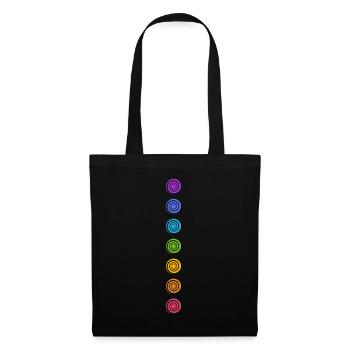 Spiral Chakra Buddhismus Yoga Spiritualität Symbol - Stoffbeutel - Schwarz - Vorne