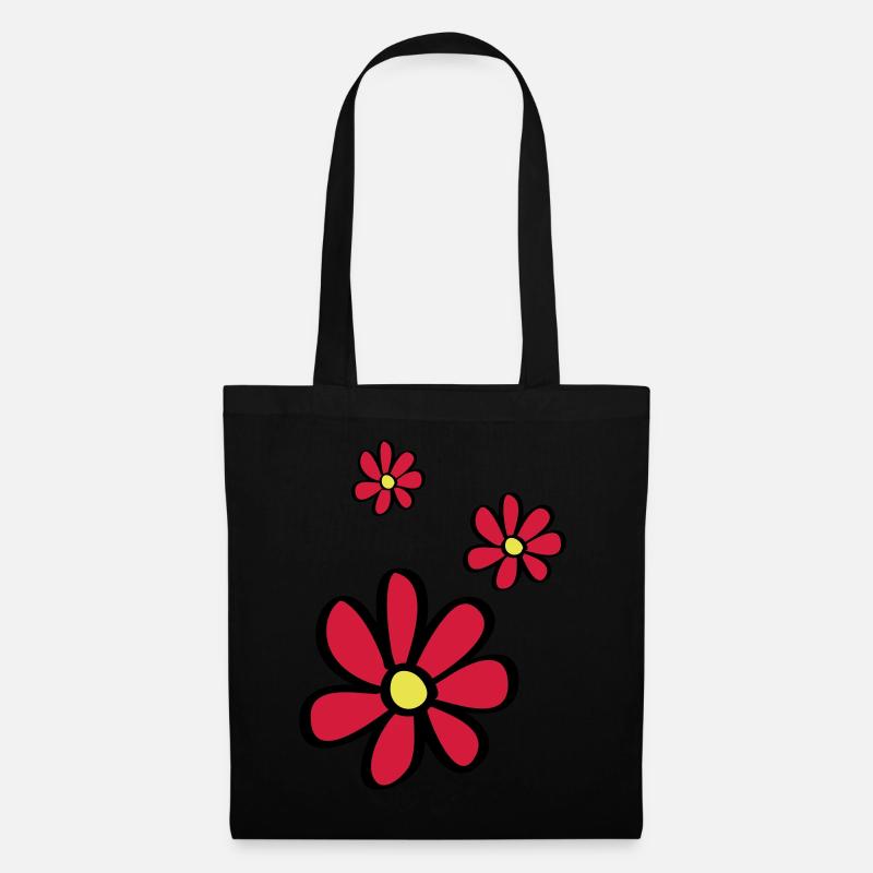 Blümchen - Tote Bag - black
