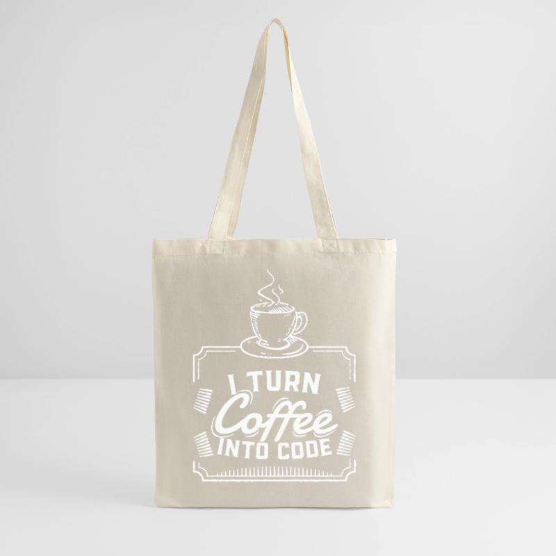 Coffee Code Programming Gift Funny Caffeine Tote Bag