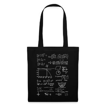 Maths de collection de formule - Sac en tissu - noir - Devant