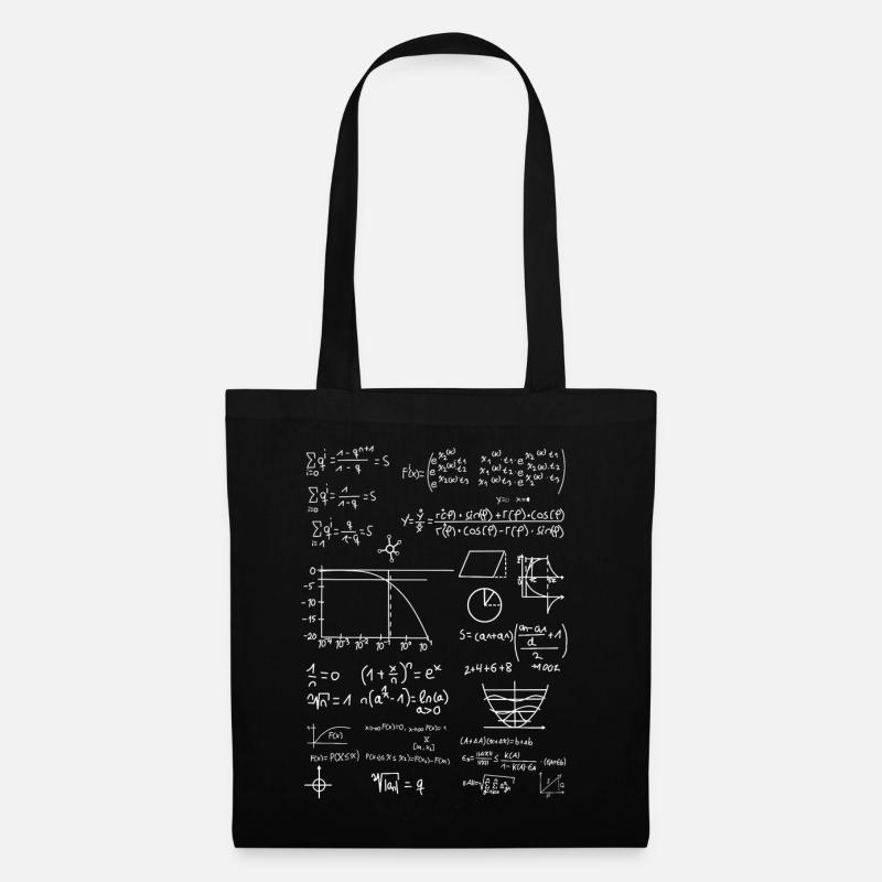 Maths de collection de formule - Sac en tissu - noir