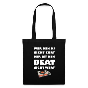 Qui n’honore pas le DJ - Sac en tissu - noir - Devant