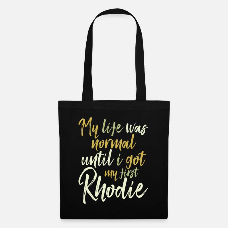 Rhodesian Ridgeback "Rhodie" - Stoffbeutel - Schwarz