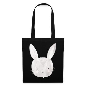Lapin Lapin de Pâques - Sac en tissu - noir - Devant