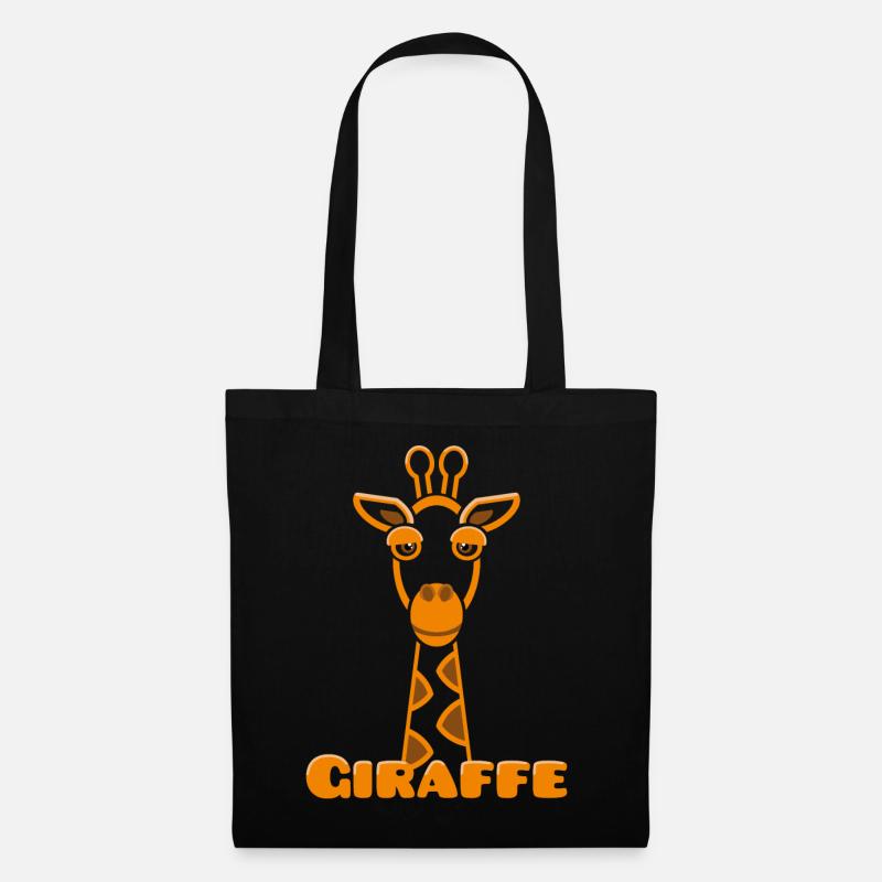 Giraffe - Stoffbeutel - Schwarz