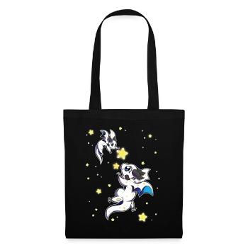 Ursa Major and Ursa Minor Constellation Dragons - Tote Bag - black - Front