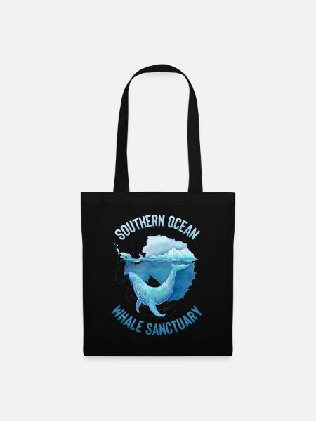 Southern Ocean Whale Sanctuary - Stoffbeutel - Schwarz