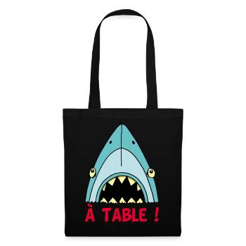 Shark hungry! - Tote Bag - black - Front
