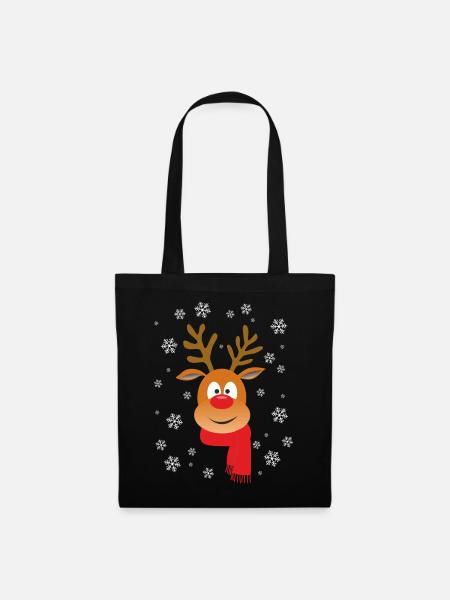 WEIHNACHTSRINDER - Stoffbeutel - Schwarz