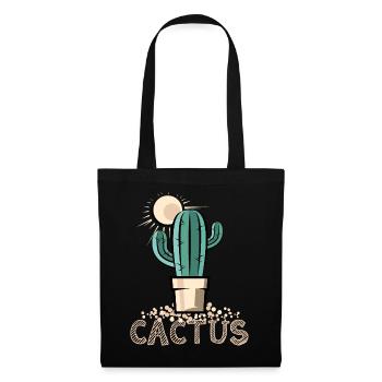 cactus cactus cactus symbol sun desert sand - Tote Bag - black - Front