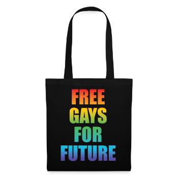 LGBT Free Gays pour Future Rainbow Gay Queer - Sac en tissu - noir - Devant