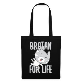 Bratan Cat Cat Grey Gift - Tote Bag - black - Front