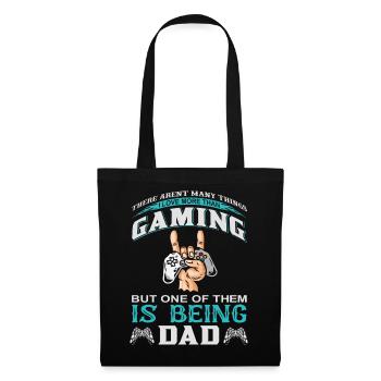 Men's Gaming Dad Saying Gift Idea Father's Day - Tote Bag - black - Front