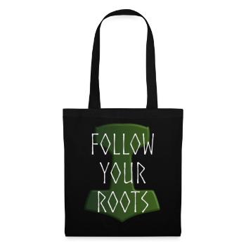 Follow your Roots - Hammer Donar Thor Mjölnir - Tote Bag - black - Front