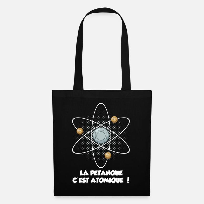 la pétanque c'est atomique ! - Sac en tissu - noir