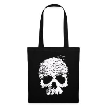 Tree of Life Skull Illustration - Tote Bag - black - Front