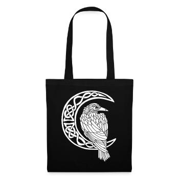 The White Raven and the Moon - Tote Bag - black - Front