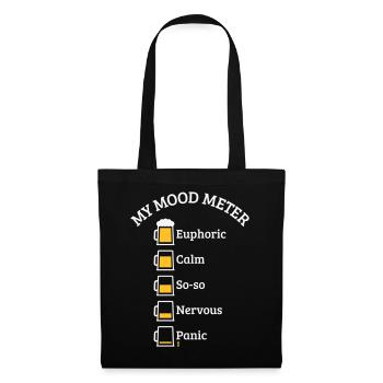 My Mood Meter (Beer Drinker / V2 / NEG) - Tote Bag - black - Front