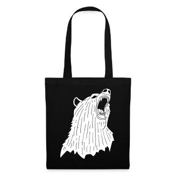 Angry Polar Bear - Tote Bag - black - Front