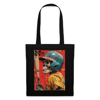 The American Baseball Skull - Skull, Totenkopf - Stoffbeutel - Schwarz - Vorne