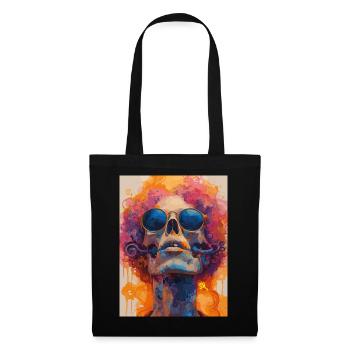 The Skull with Sunglasses - Skull, Totenkopf - Stoffbeutel - Schwarz - Vorne