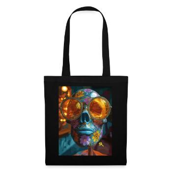 The Skull with Sunglasses - Skull, Totenkopf - Stoffbeutel - Schwarz - Vorne