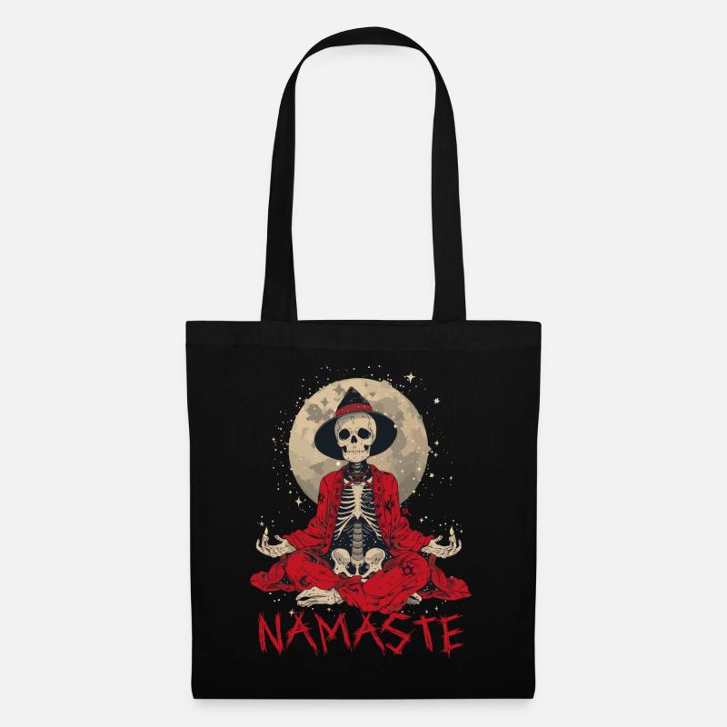Skull - Namaste - Stoffbeutel - Schwarz