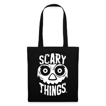 Scary Things - Skull Totenkopf - Stoffbeutel - Schwarz - Vorne