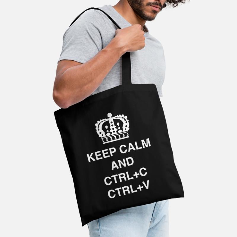 Class shirts Keep calm and CTRL+C CTRL+V Tote Bag
