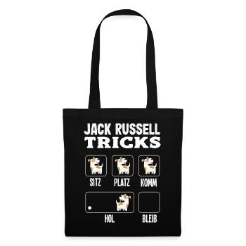 Drôle de Jack Russell Propriétaire Cadeau - Sac en tissu - noir - Devant