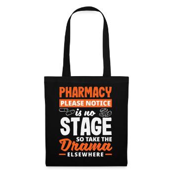 Apotheker Pharmazeutisch-technischer - Stoffbeutel - Schwarz - Vorne