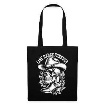 Line Dance Forever Skull - Tote Bag - black - Front