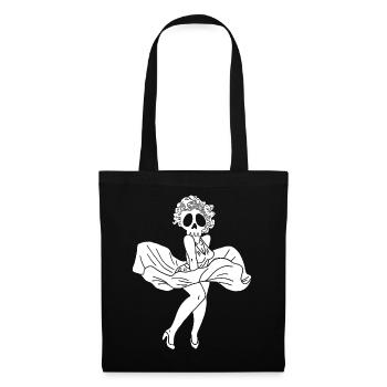 Fantôme de Marylin Monroe - Sac en tissu - noir - Devant