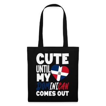 Drapeau de la République dominicaine Dom Rep Pride - Sac en tissu - noir - Devant