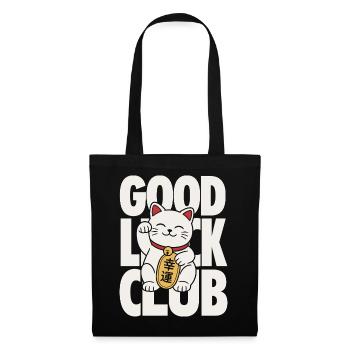 Bonne chance du Club Chat Chanceux - Sac en tissu - noir - Devant