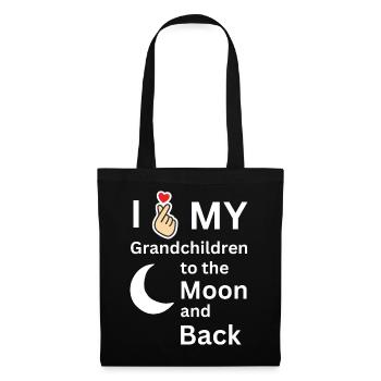 J’adore le cadeau de la famille de mes petits-enfants - Sac en tissu - noir - Devant