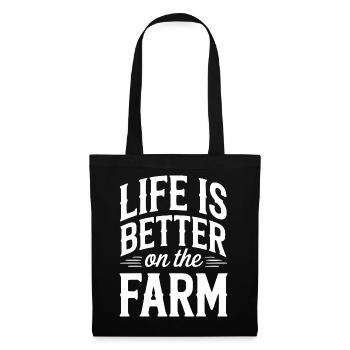 Life Is Better On The Farm - Tote Bag - black - Front