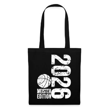 Basketball Meister Edition 2026 in weiß - Stoffbeutel - Schwarz - Vorne