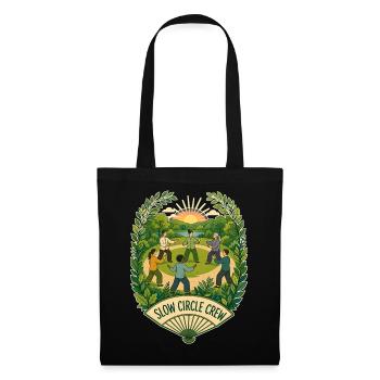SLOW CIRCLE CREW Clouds - Tote Bag - black - Front