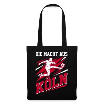 Köln Fußball Spieler - Kicker Fan Motiv - Stoffbeutel - Schwarz - Vorne