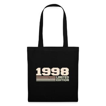 1998 Cadeau Anniversaire 1998 édition limitée 1998 - Sac en tissu - noir - Devant