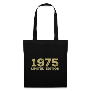 Cadeau D'anniversaire Nées En 1975 Vintage 1975 - Sac en tissu - noir - Devant