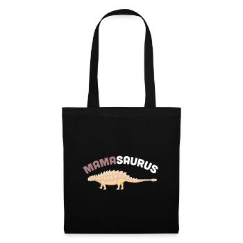Ankylosaurus Mamasaurus Ankylosaurus Dinosaurier P - Stoffbeutel - Schwarz - Vorne