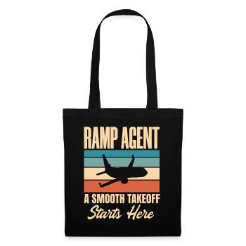 Ramp Agent A Smooth Takeoff Starts Here - Tote Bag - black - Front