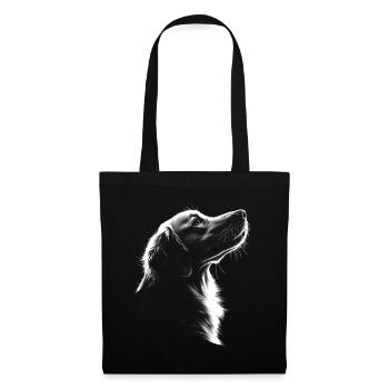 Golden Retriever Portrait Dog Dog Goldie - Tote Bag - black - Front