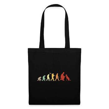 Evolution Funny Belgian Malinois Shepherd Dog - Tote Bag - black - Front