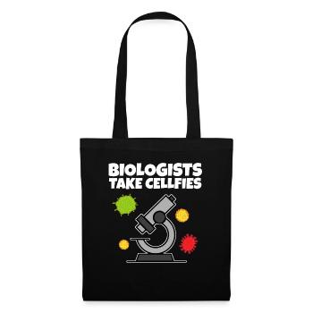 Les biologistes prennent des cellules de biologie de biologiste Cellfies - Sac en tissu - noir - Devant
